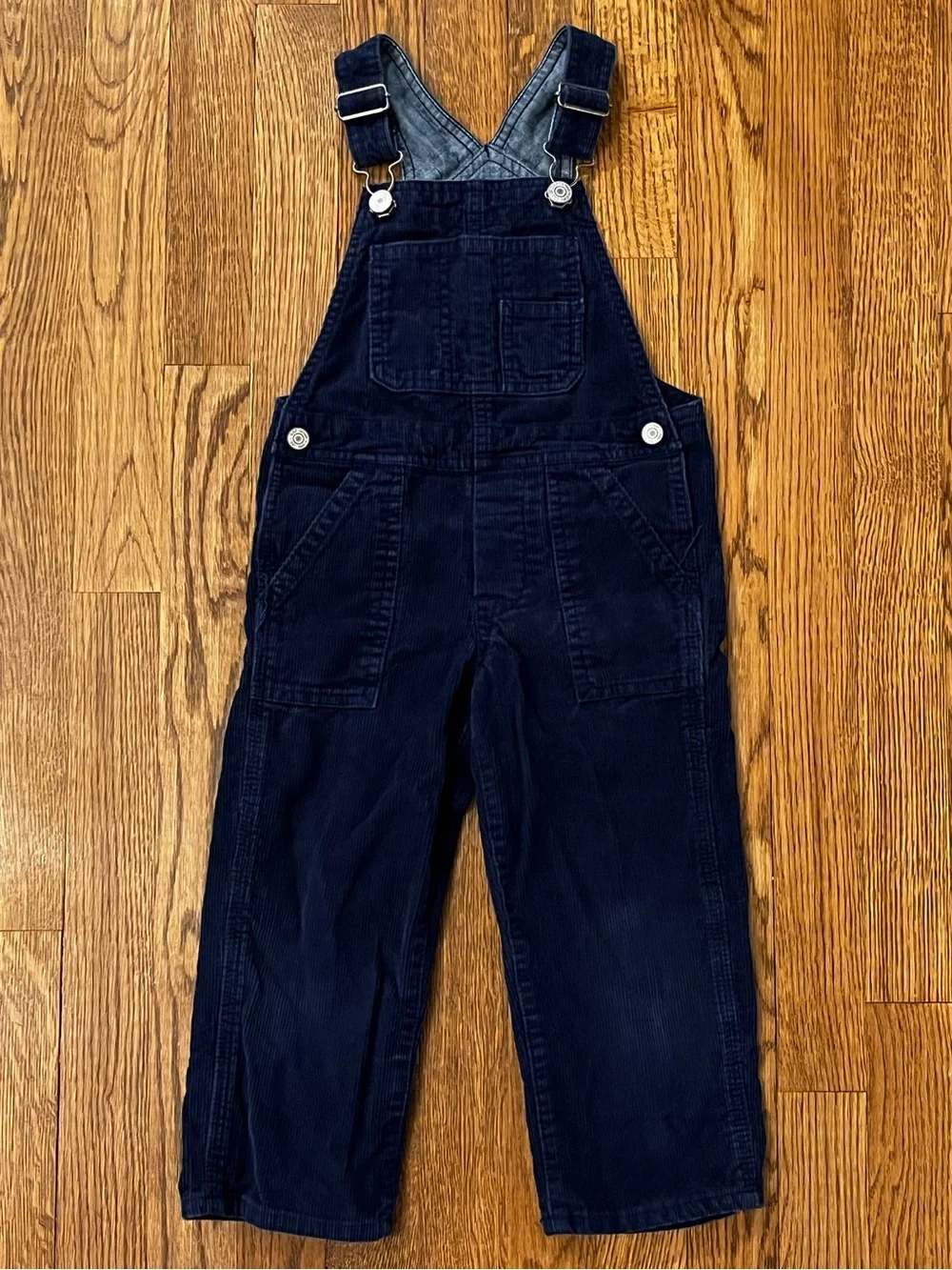 Gap Kids Boys Size 3T Navy Blue Corduroy Overalls